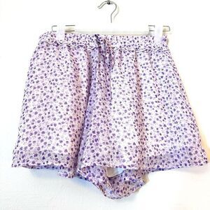 Altar’d State Women's Chiffon Shorts Stretch Waist Comfort Floral Purple XS